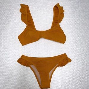 Zaful - Mustard Bikini Set